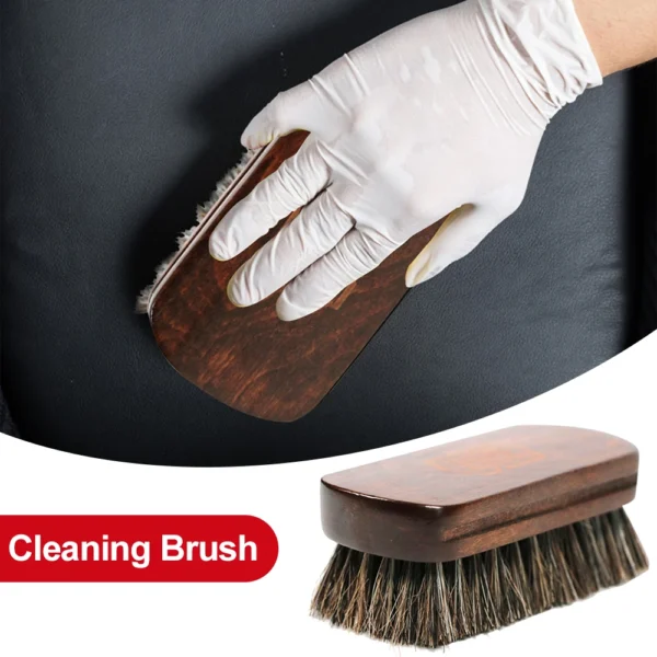 Horse Hair Brush for Car & Leather Cleaning