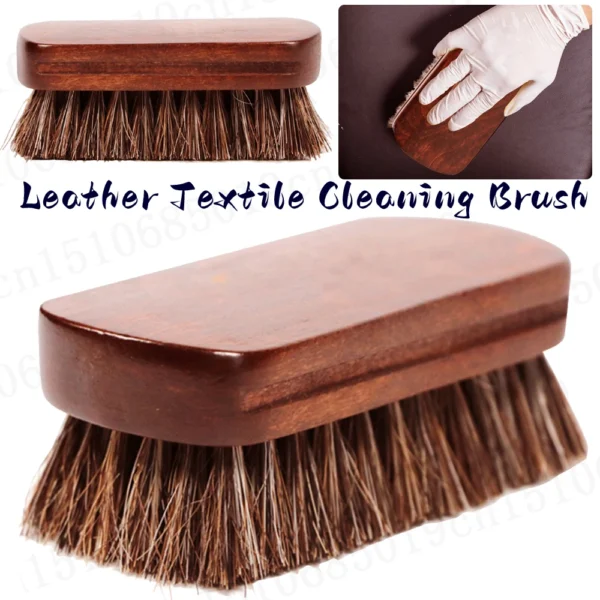 Horse Hair Brush - Leather & Textile Cleaning Polishing