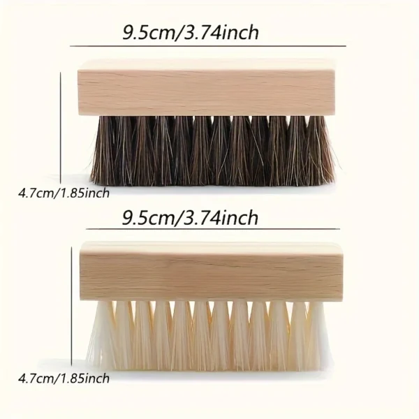 Horse Hair Brush: Soft & Hard for Daily Care - Image 2