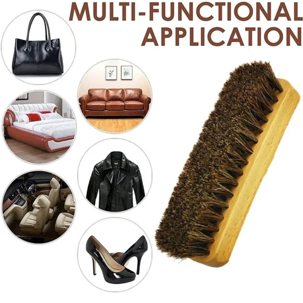 Horse Hair Brush for Leather & Upholstery Cleaning - Image 6