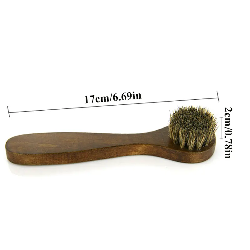 Horse Hair Brush for Polishing Suede & Nubuck Boots - Image 3