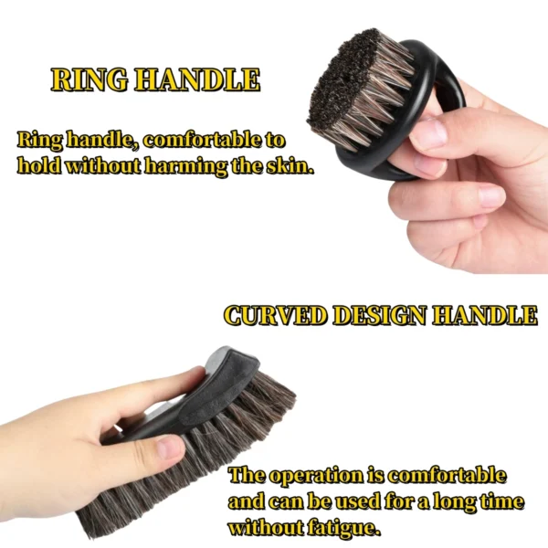 Horse Hair Brush For Auto Leather Cleaning - Image 4