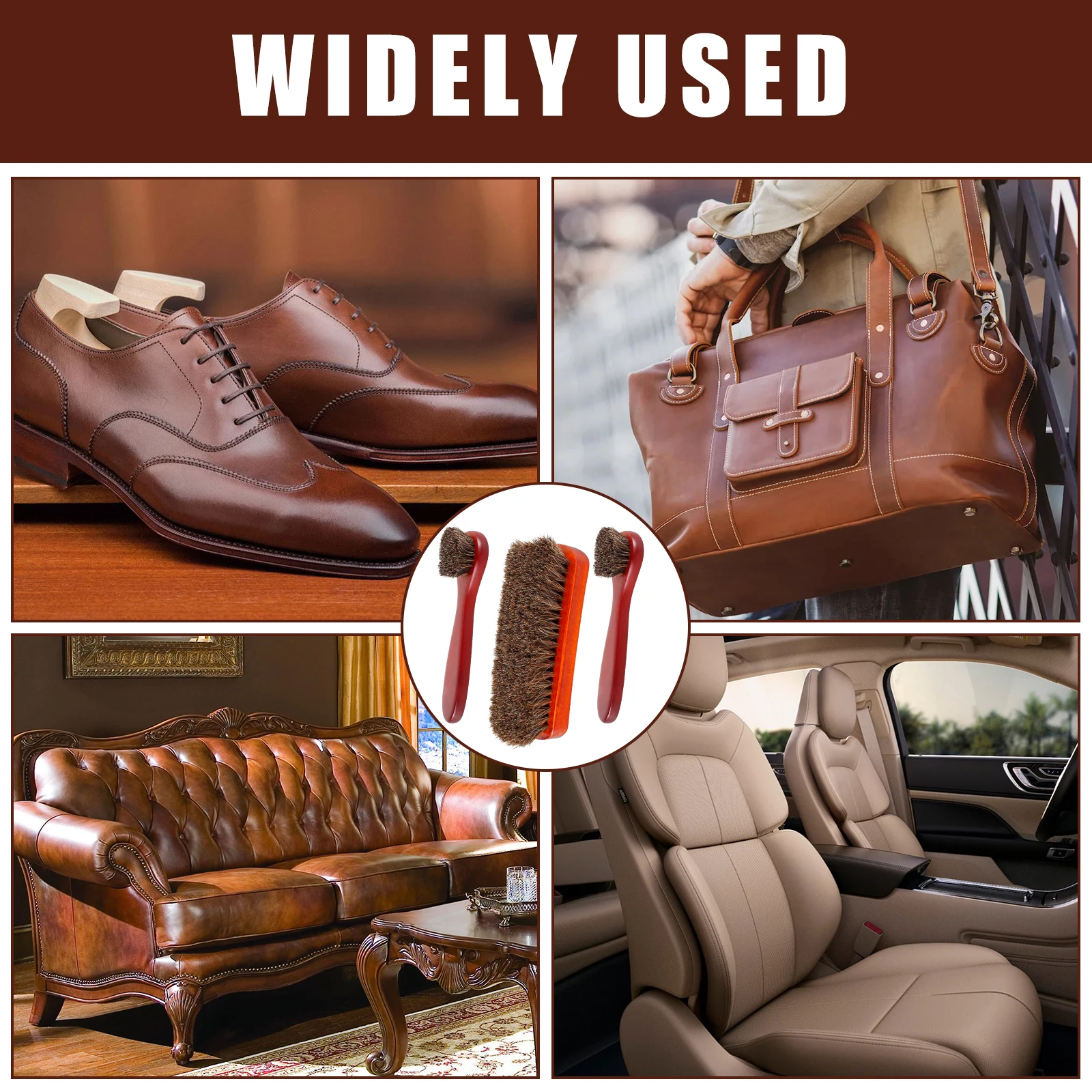 Horse Hair Brush Kit for Shoe & Leather Polishing - Image 6