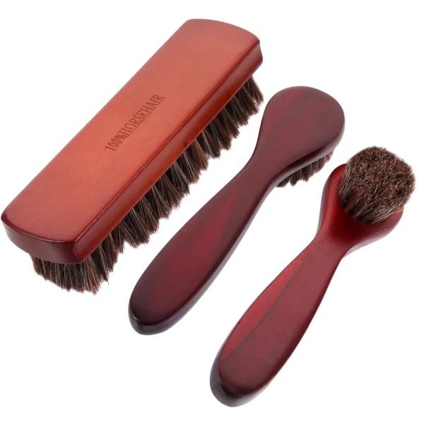 Horse Hair Brush Saddle Soap Boot & Shoe Care Kit