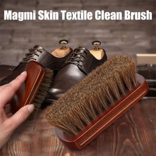 Horse Hair Brush for Leather & Furniture Cleaning - Image 2