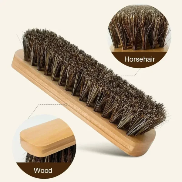 Horse Hair Brush for Leather & Car Interior Cleaning - Image 4