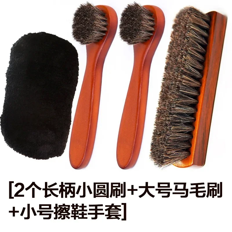 Horse Hair Brush for Leather Shoes & Boots Shining - Image 3