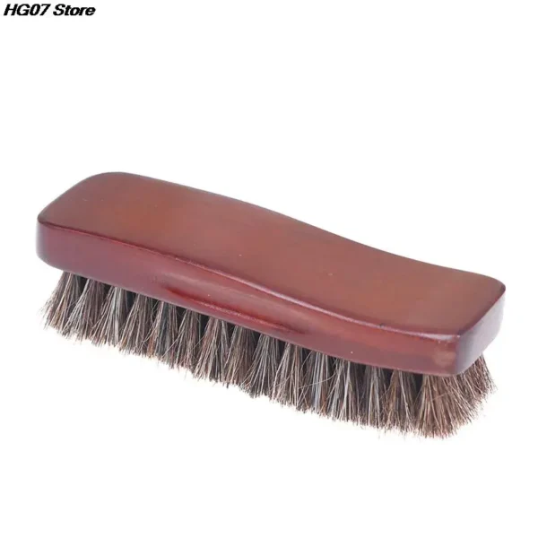 Horse Hair Brush for Shoe & Boot Polish Care - Image 2