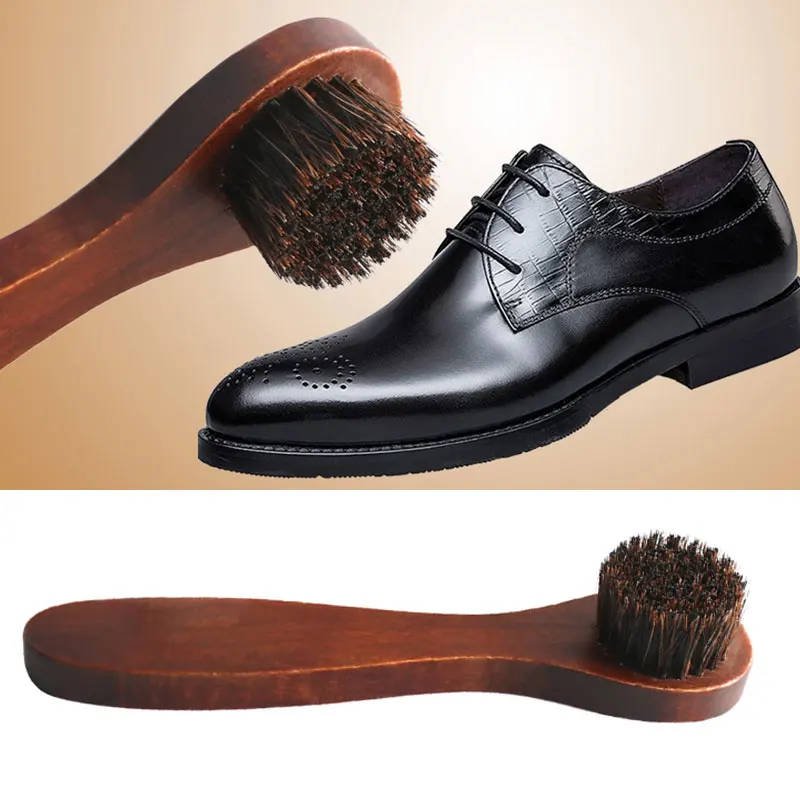 Horse Hair Brush for Polishing Suede & Nubuck Boots - Image 2