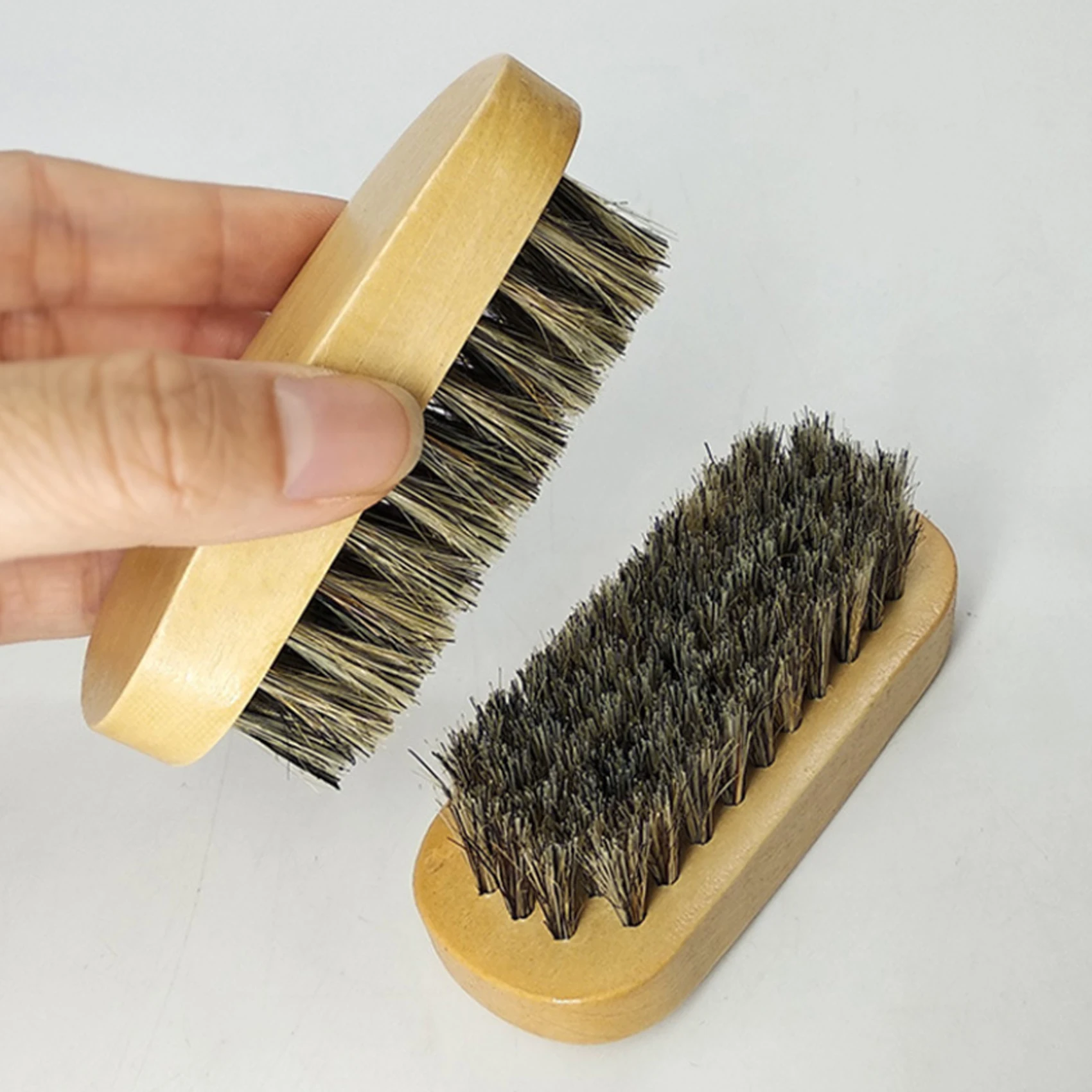 Horse Hair Brush for Leather Shoes & Boots Polish
