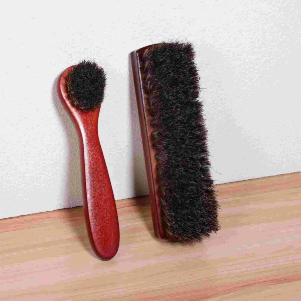 Horse Hair Brush - 2 Pcs Shoe Cleaning & Polishing Kit - Image 3