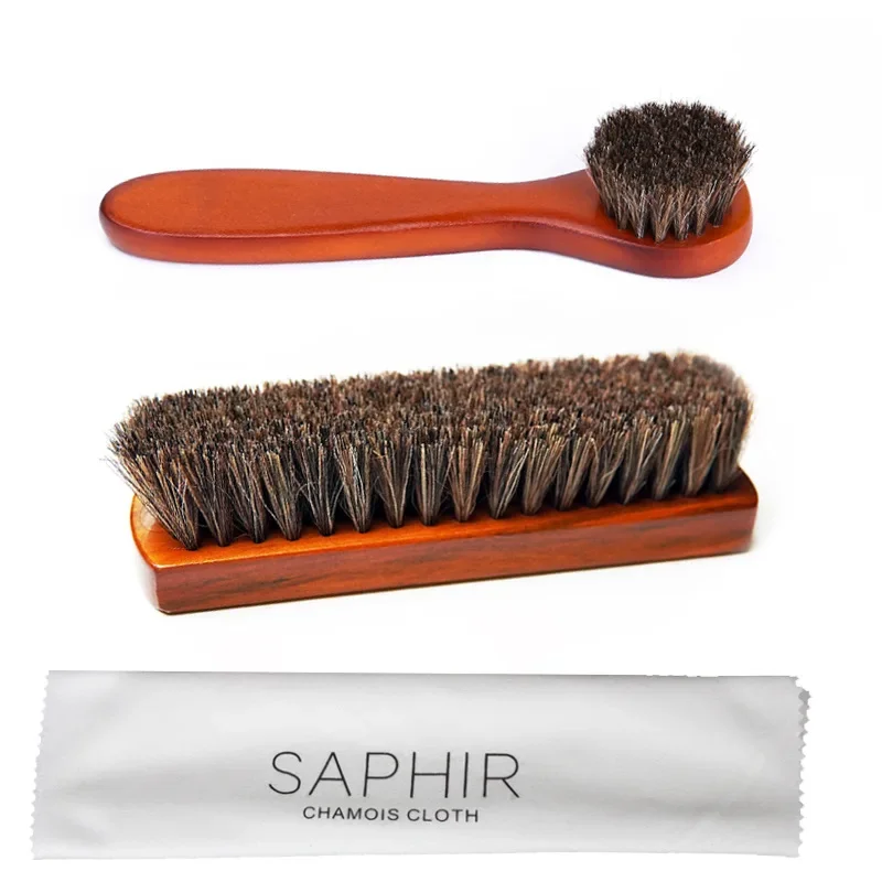 Horse Hair Brush for Leather Shoes & Boots Shining